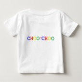 Choo-Choo roter Zug-Säuglings-T - Shirt (Rückseite)