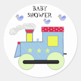 Choo Choo Train Baby Dusche Runder Aufkleber