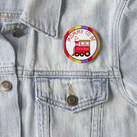 Choo Choo Train Baby Dusche Tante zu sein Button (Beispiel)