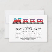 CHOO CHOO TRAIN Baby Showbook for Baby Einladung (Vorderseite)