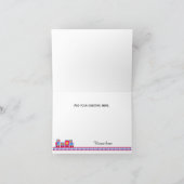 Choo Choo Train Baby Themed Dankeschön Note Card Dankeskarte (Innenseite)