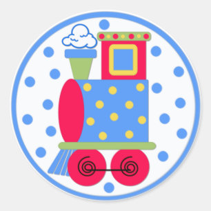 Choo Choo Train Babyaufkleber Runder Aufkleber