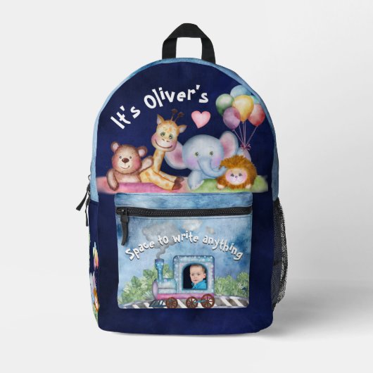 Choo Choo Train Bedruckter Rucksack (Vorderseite)