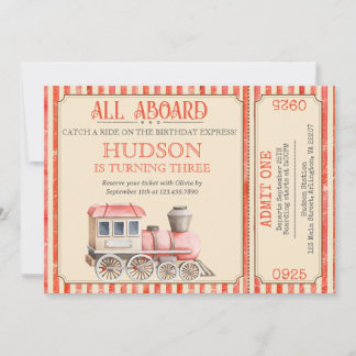 Choo Choo Train Birthday Invite - Train Party sie Einladung