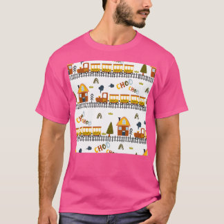 Choo Choo Train Boy Muster für kleine Kinder T-Shirt