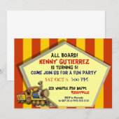 Choo Choo Train Custom Kids Party Einladungen (Vorne/Hinten)