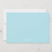 Choo Choo Train Foto Geburtstag Einladung (Rückseite)