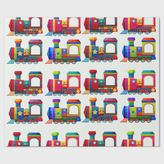 Choo Choo Train Geschenkpapier (Flach)
