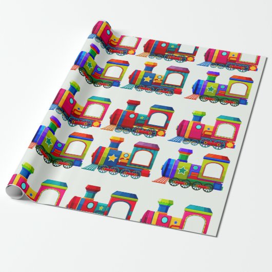 Choo Choo Train Geschenkpapier (Ungerollt)