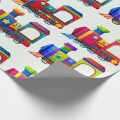 Choo Choo Train Geschenkpapier (Ecke)