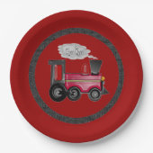Choo Choo Train Kids Trains Individuell anpassen Pappteller (Vorderseite)