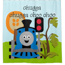 Choo Choo Train Kids Transportlokomotive Duschvorhang