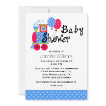 Choo Choo Train Kinderdusche Einladung