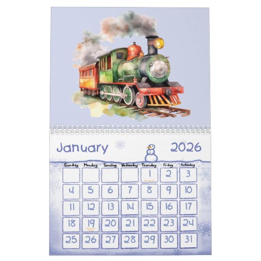 Choo Choo Train Motors Kinder Kalender (Jan 2026)