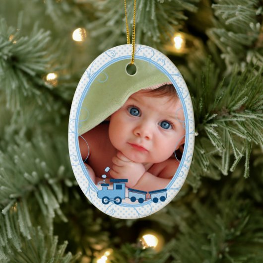 Choo Choo Train Ornaments für das Baby 1. Keramikornament (Baum)