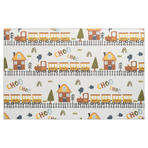 Choo Choo Train Pattern Little Kid Kinderzimmer Stoff