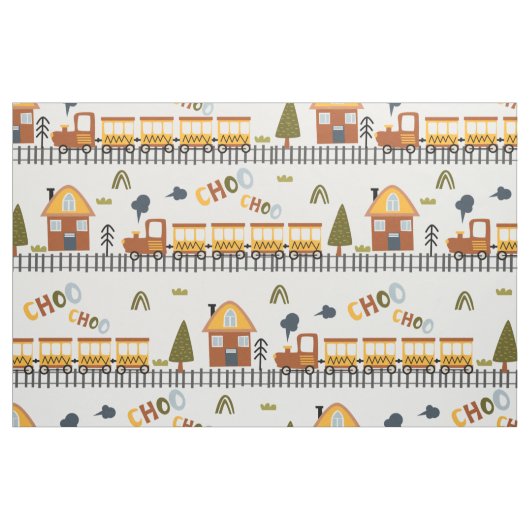 Choo Choo Train Pattern Little Kid Kinderzimmer Stoff (Fat Quarter (45,7 x 55,9 cm))
