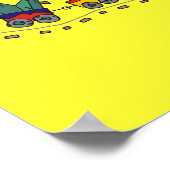Choo Choo Train Poster bis 15x15 (Ecke)
