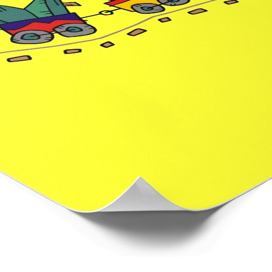 Choo Choo Train Poster bis 15x15 (Ecke)