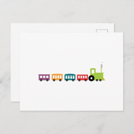 Choo Choo Train Postkarte (Vorne/Hinten)