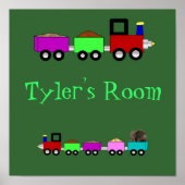 Choo Choo Train Room Sign Poster (Vorne)