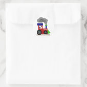 Choo Choo Train Runder Aufkleber (Tasche)