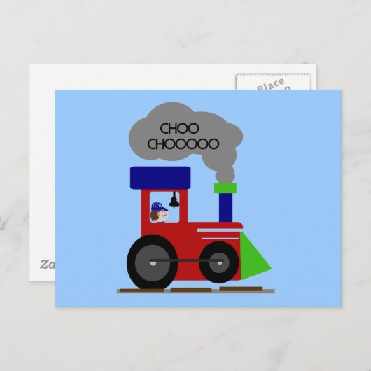Choo Choo Train Trikots und Geschenke Postkarte (Vorne/Hinten)