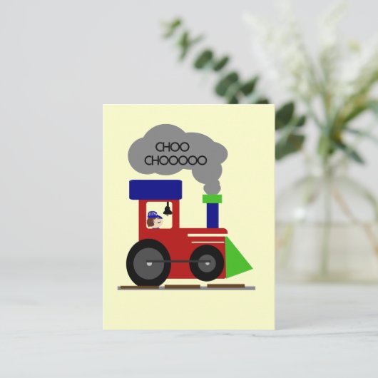 Choo Choo Train Trikots und Geschenke Postkarte (Stehend Vorderseite)