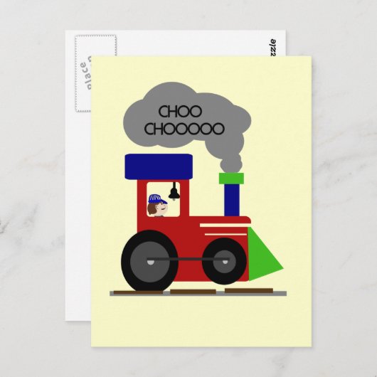 Choo Choo Train Trikots und Geschenke Postkarte (Vorne/Hinten)