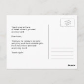 Choo Choo Zug Danke Karten (Rückseite)