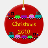 Choo Choo Zug - die personalisierte Verzierung des Keramikornament (Hinten)