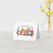 Choo-Choo-Zug Geburtstagskarte Karte (Gelbe Blume)