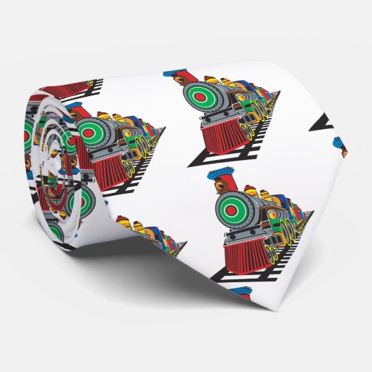 Choo Choo Zug Krawatte (Gerollt)