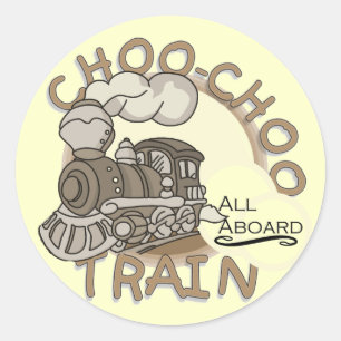 Choo-Choo Zug-T-Shirts und Geschenke Runder Aufkleber