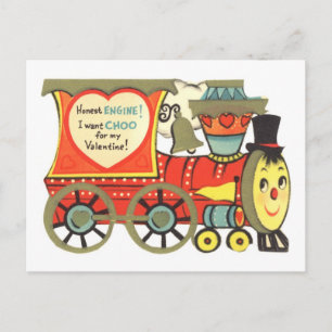 Choo Choo Zug Valentine Feiertagspostkarte