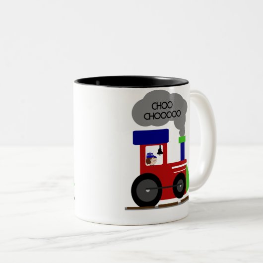 Choo Choo Zug Zweifarbige Tasse (VorderseiteRechts)