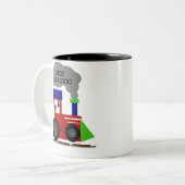 Choo Choo Zug Zweifarbige Tasse (Vorderseite Links)