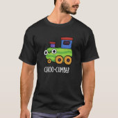 Choo cumber Funny Cucumber Pun Dark BG T-Shirt (Vorderseite)