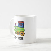 Choo cumber Funny Cucumber Pun Kaffeetasse (Vorderseite Links)