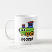 Choo cumber Funny Cucumber Pun Kaffeetasse (Links)