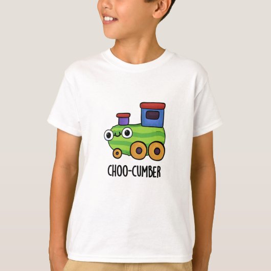 Choo cumber Funny Cucumber Pun T-Shirt (Vorderseite)