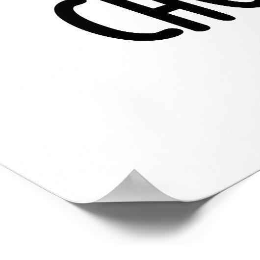 Choo cumber Funny Veggie Cucumber Pun Poster (Ecke)