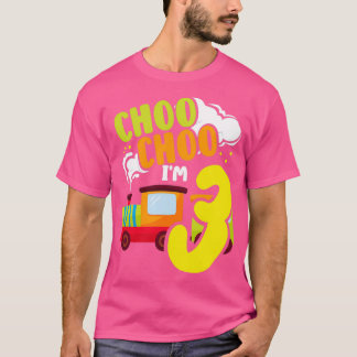 Choo Im 3 Niedlichen Zug Lover Bahn 3. Geburtstag T-Shirt