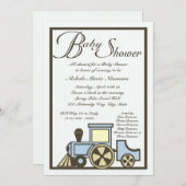 Choo-Kinderwagen Einladung (Vorne/Hinten)