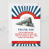 Choo Train Geburtstag Danke Karte (Vorderseite)