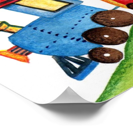 Choo Train Print Poster (Ecke)