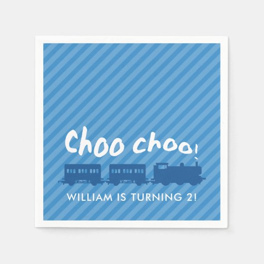 Choo trainiert Kindergeburtstag Serviette (Vorderseite)