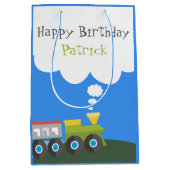 Choo-Zug Geburtstag Mittlere Geschenktüte (Vorderseite)