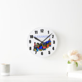 Choo-Zug und Name Runde Wanduhr (Zuhause)