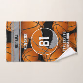 choose ANY team colors basketball athlete name Handtuch (Handtuch)
